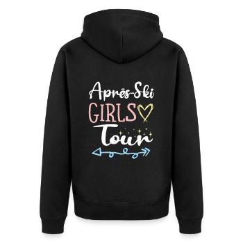Après-Ski Girls Tour - Veste à capuche bio Premium Unisexe - noir - Dos - Nico (187cm)