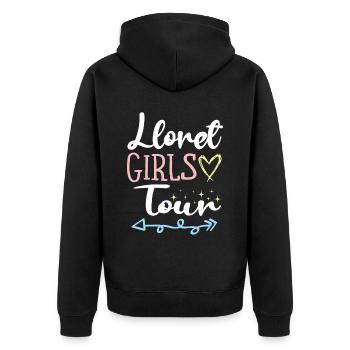 Lloret De Mar Girls Tour - Veste à capuche bio Premium Unisexe - noir - Dos - Nico (187cm)