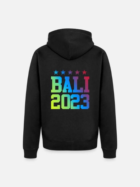 Bali 2023 - Unisex Premium Organic Zip Hoodie - black