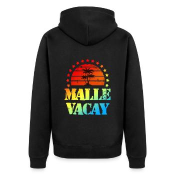 Tourisme Malle - Veste à capuche bio Premium Unisexe - noir - Dos - Nico (187cm)