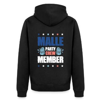 Équipage de Malle Party - Veste à capuche bio Premium Unisexe - noir - Dos - Nico (187cm)