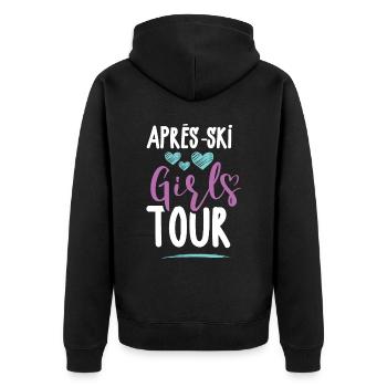 Après-Ski Girls Tour - Veste à capuche bio Premium Unisexe - noir - Dos - Nico (187cm)