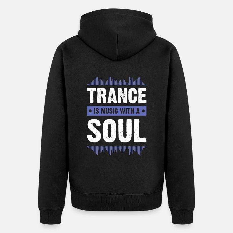 Âme de transe - Veste à capuche bio Premium Unisexe - noir