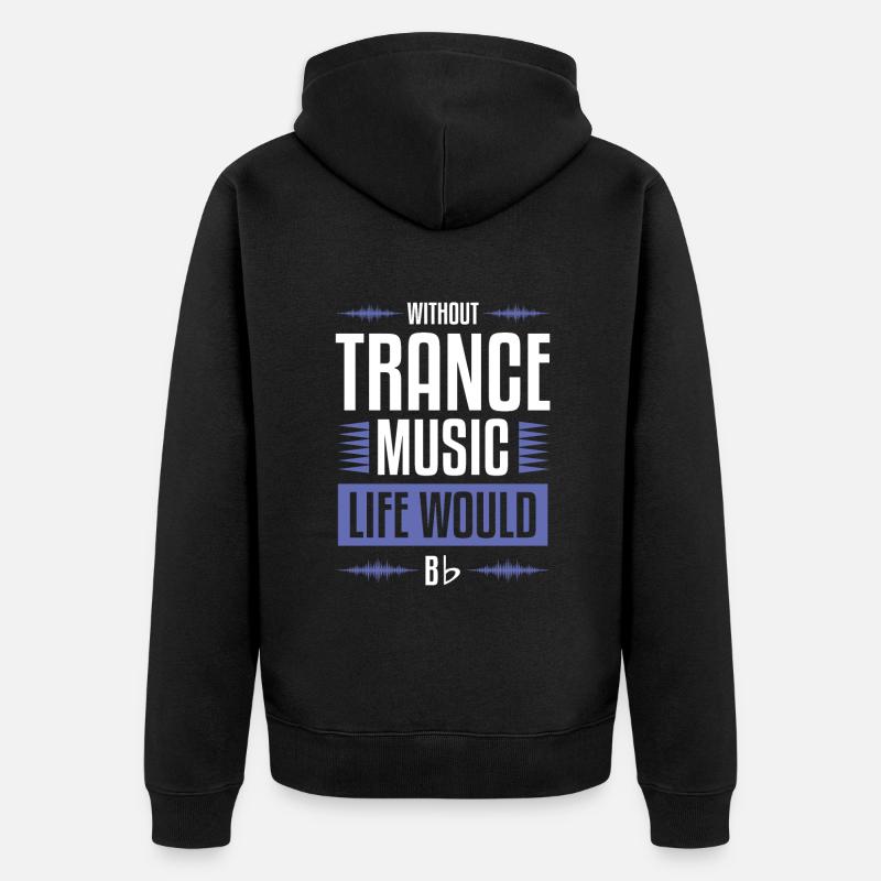 Musique de transe - Veste à capuche bio Premium Unisexe - noir