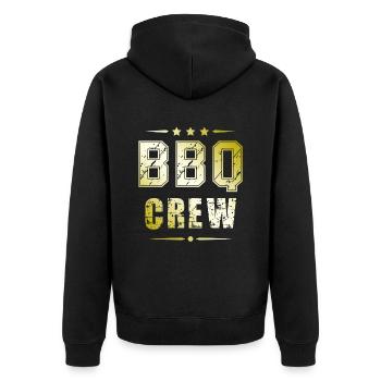 Équipe de barbecue - Veste à capuche bio Premium Unisexe - noir - Dos - Nico (187cm)