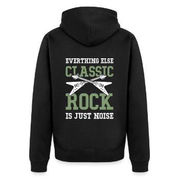 Rock - Veste à capuche bio Premium Unisexe - noir - Dos - Nico (187cm)