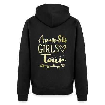 Après-Ski Girls Tour - Veste à capuche bio Premium Unisexe - noir - Dos - Nico (187cm)