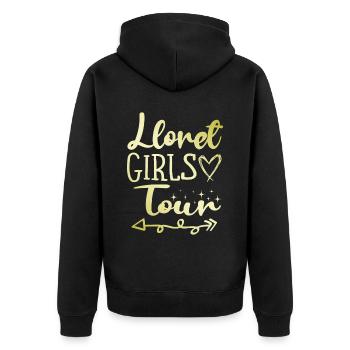 Lloret De Mar Girls Tour - Veste à capuche bio Premium Unisexe - noir - Dos - Nico (187cm)