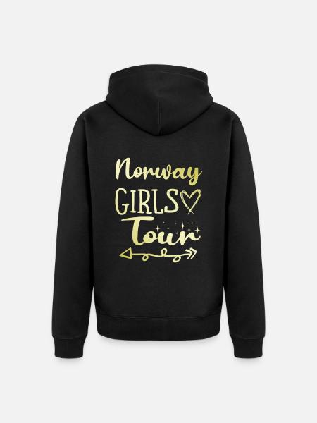 Norway Girls Tour - Unisex Premium Organic Zip Hoodie - black