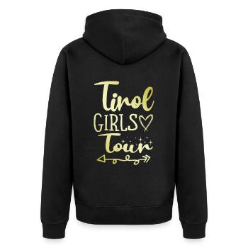 Tirol Girls Tour - Veste à capuche bio Premium Unisexe - noir - Dos - Nico (187cm)