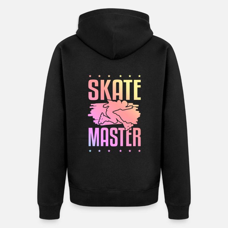 Maître de skate - Veste à capuche bio Premium Unisexe - noir