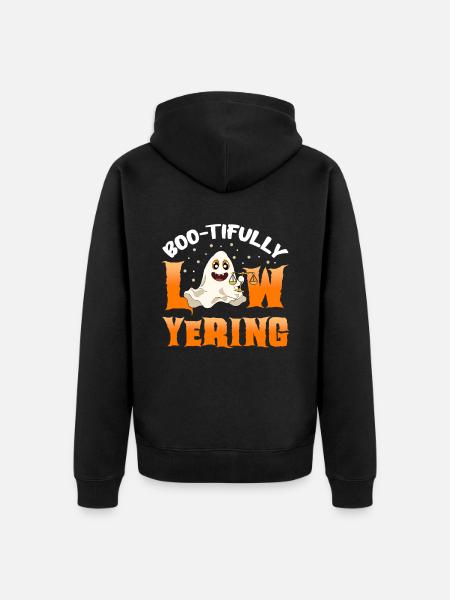 Lawyer Halloween Pumpkin - Unisex Premium Organic Zip Hoodie - black