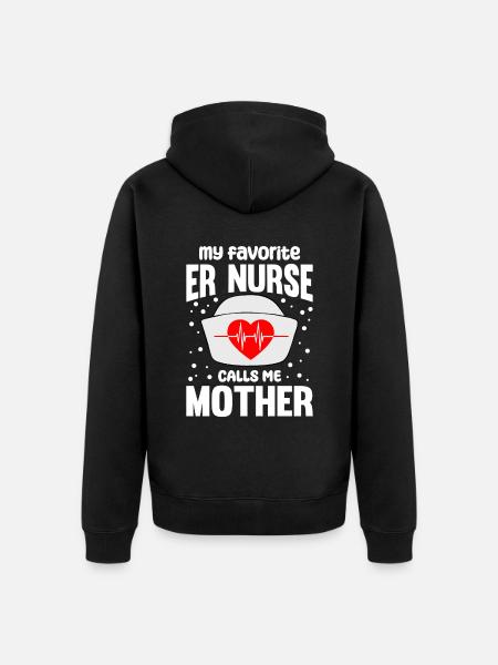 Funny Nurse Gifts - Unisex Premium Organic Zip Hoodie - black