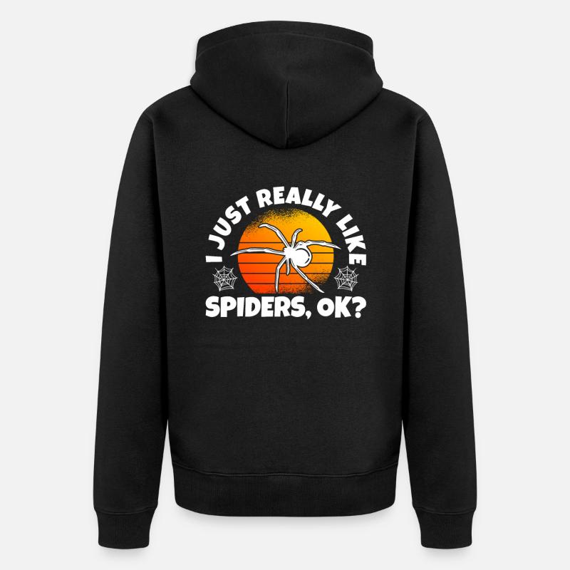 Spider Propriétaire Spider Spider Breeder - Veste à capuche bio Premium Unisexe - noir