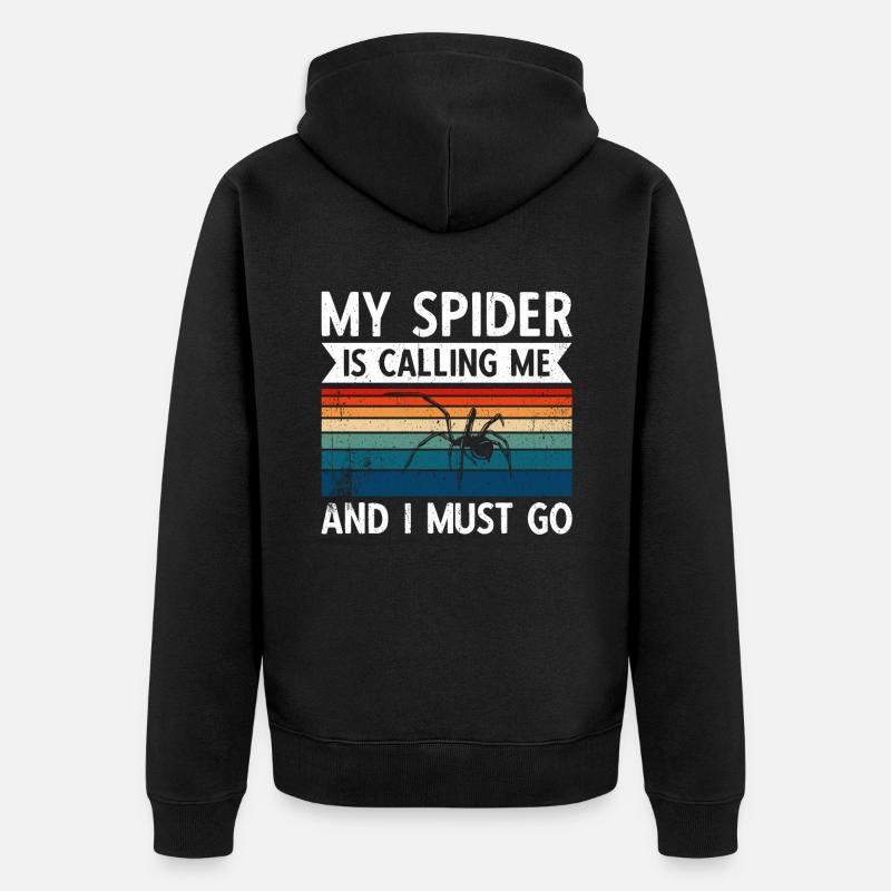 Spider Propriétaire Spider Spider Breeder - Veste à capuche bio Premium Unisexe - noir