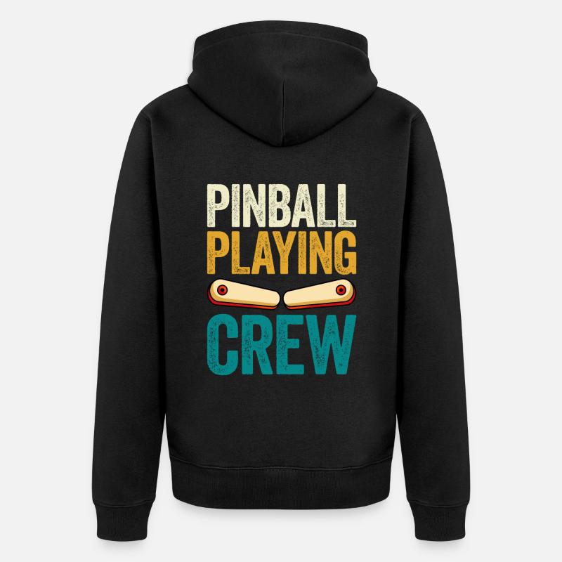 Pinball Machine Pinball Machine - Veste à capuche bio Premium Unisexe - noir