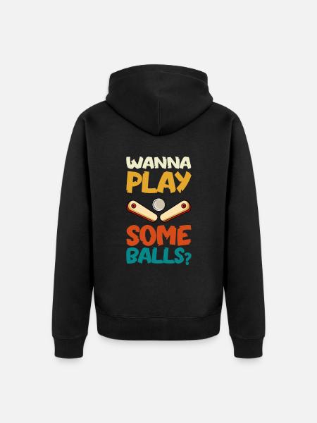 Pinball Machine Pinball Machine - Unisex Premium Organic Zip Hoodie - black