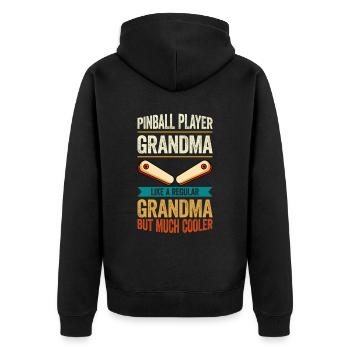 Pinball Machine Pinball Machine - Unisex Premium Organic Zip Hoodie - black - Back - Nico (187cm)
