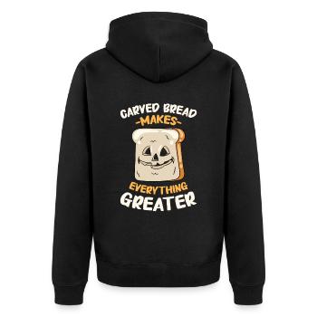 Boulanger Halloween Cadeaux Confiseur - Veste à capuche bio Premium Unisexe - noir - Dos - Nico (187cm)