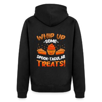 Boulanger Halloween Cadeaux Confiseur - Veste à capuche bio Premium Unisexe - noir - Dos - Nico (187cm)