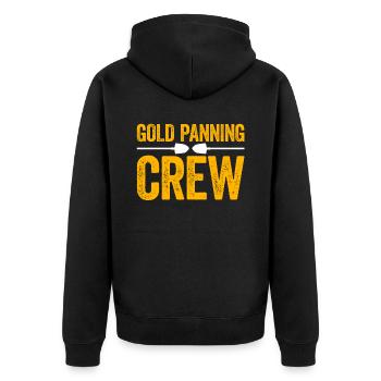 Orpaillage Recherche d’or - Veste à capuche bio Premium Unisexe - noir - Dos - Nico (187cm)