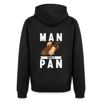 Orpaillage Recherche d’or - Veste à capuche bio Premium Unisexe - noir - Dos - Nico (187cm)