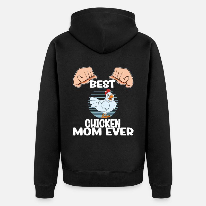 DrĂ´le De Poulet Dire Poulet - Veste Ă capuche bio Premium Unisexe - noir