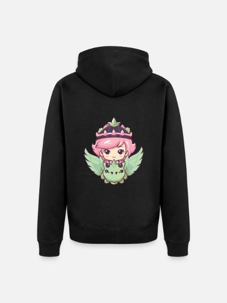 Princesse Dragon Mignon - Veste à capuche bio Premium Unisexe - noir
