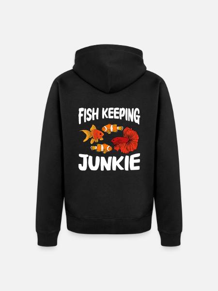 Aquaristics, Fish farming, Aquarists - Unisex Premium Organic Zip Hoodie - black