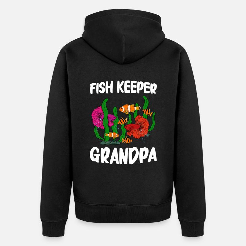 Aquariophilie, Pisciculture, Aquariophiles - Veste à capuche bio Premium Unisexe - noir