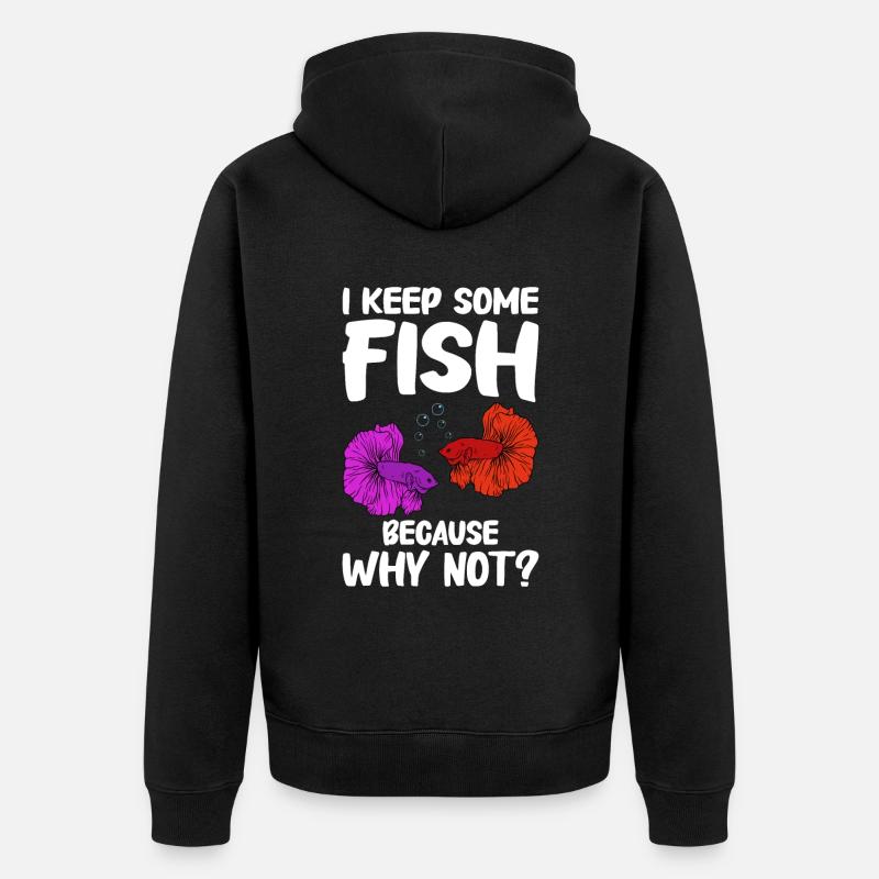Aquariophilie, Pisciculture, Aquariophiles - Veste à capuche bio Premium Unisexe - noir