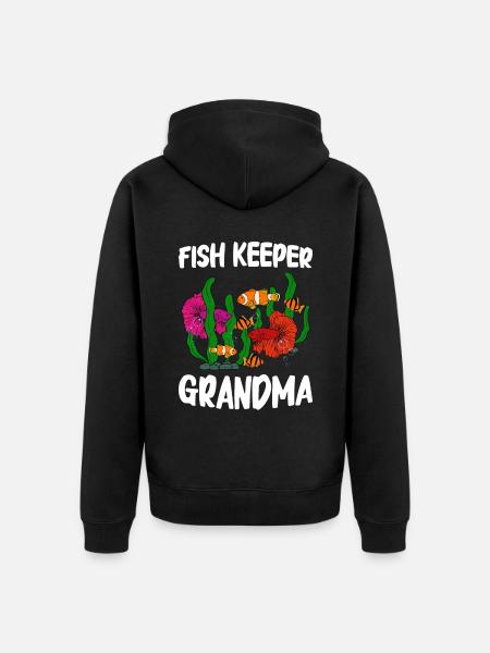 Aquaristics, Fish farming, Aquarists - Unisex Premium Organic Zip Hoodie - black