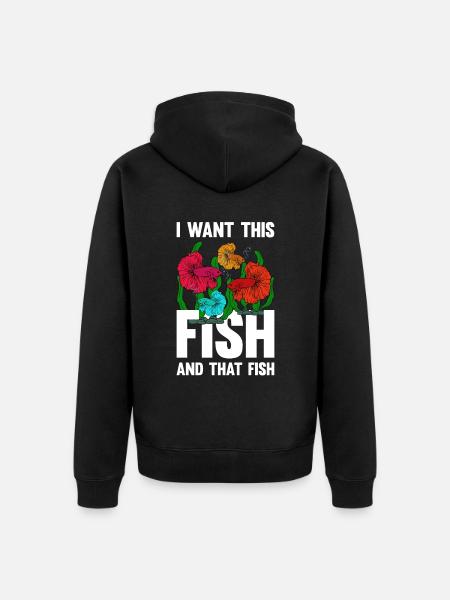 Aquaristics, Fish farming, Aquarists - Unisex Premium Organic Zip Hoodie - black