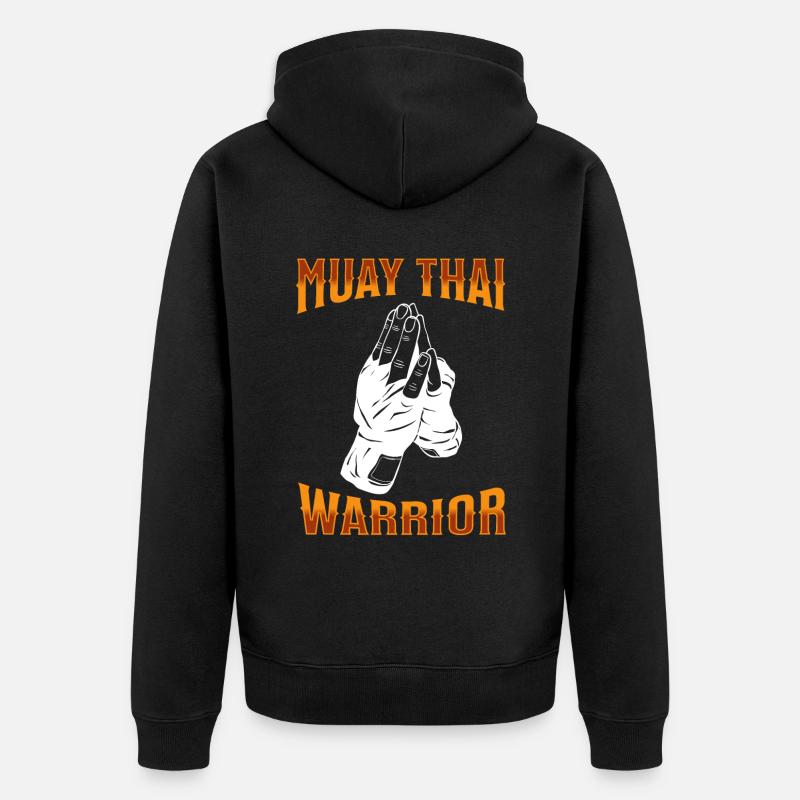 Muay Thaï Boxe Muay Thaï - Veste à capuche bio Premium Unisexe - noir