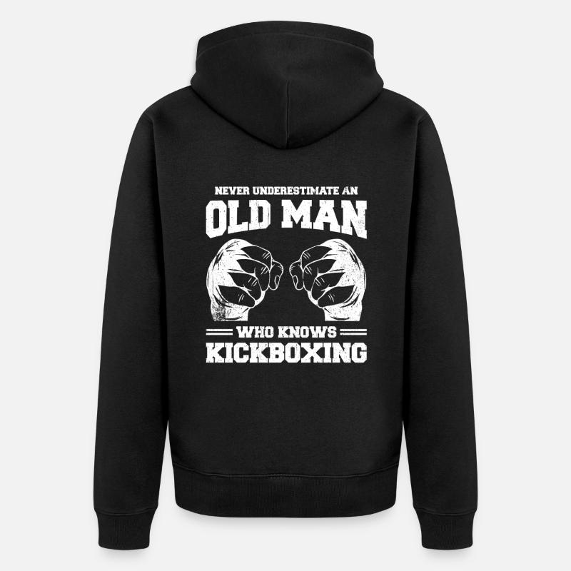 Kickboxen Kickboxer Kickboxing - Veste à capuche bio Premium Unisexe - noir