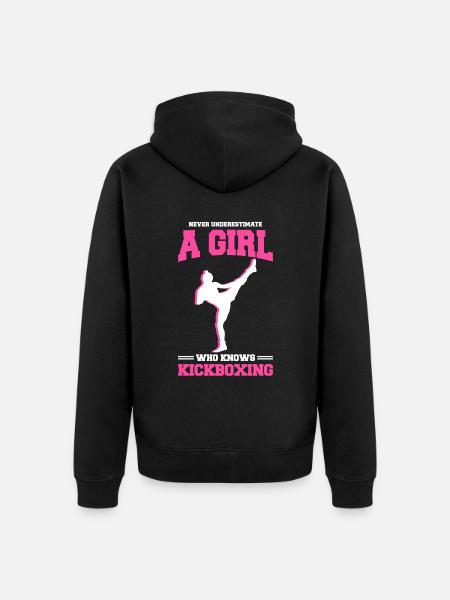 Kickboxen Kickboxer Kickboxing - Unisex Premium Organic Zip Hoodie - black