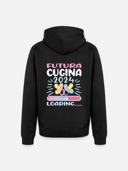 Devenez cousin Cousin 2024 - Veste à capuche bio Premium Unisexe - noir
