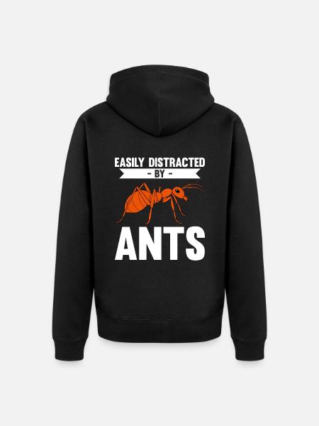Antkeeping Ant Breeding Ants - Unisex Premium Organic Zip Hoodie - black
