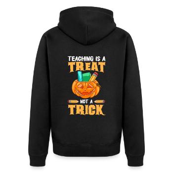 Cadeaux d’Halloween drôle de professeur - Veste à capuche bio Premium Unisexe - noir - Dos - Nico (187cm)