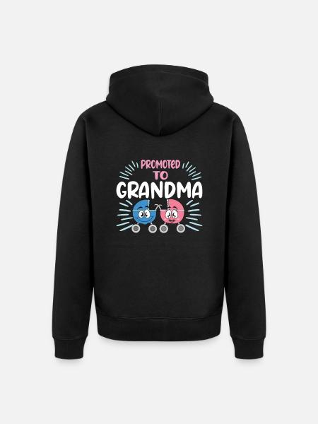 Granny 2024 Granny-to-be 2024 Loading - Unisex Premium Organic Zip Hoodie - black