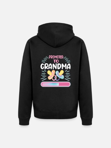 Granny 2024 Granny-to-be 2024 Loading - Unisex Premium Organic Zip Hoodie - black