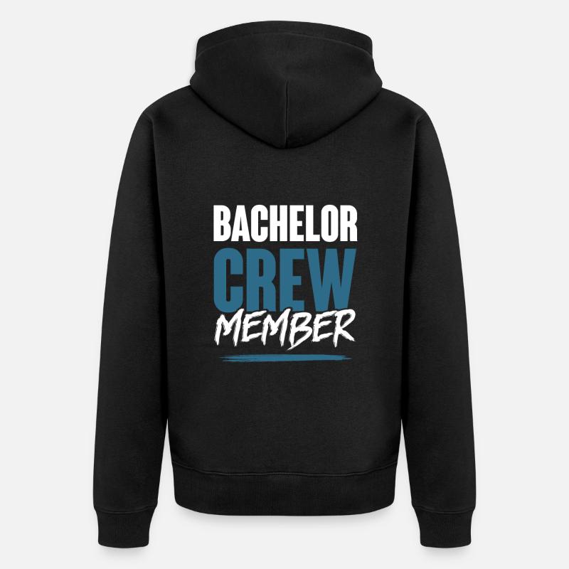 Équipage de célibataire - Veste à capuche bio Premium Unisexe - noir