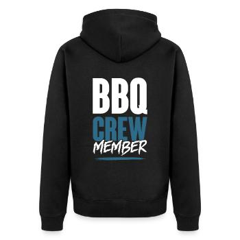 Équipe de barbecue - Veste à capuche bio Premium Unisexe - noir - Dos - Nico (187cm)
