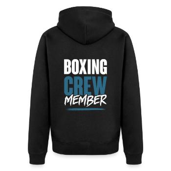 Équipe de boxe - Veste à capuche bio Premium Unisexe - noir - Dos - Nico (187cm)