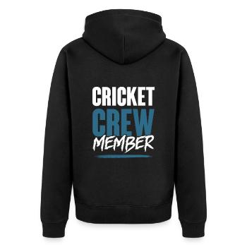 Équipe de cricket - Veste à capuche bio Premium Unisexe - noir - Dos - Nico (187cm)