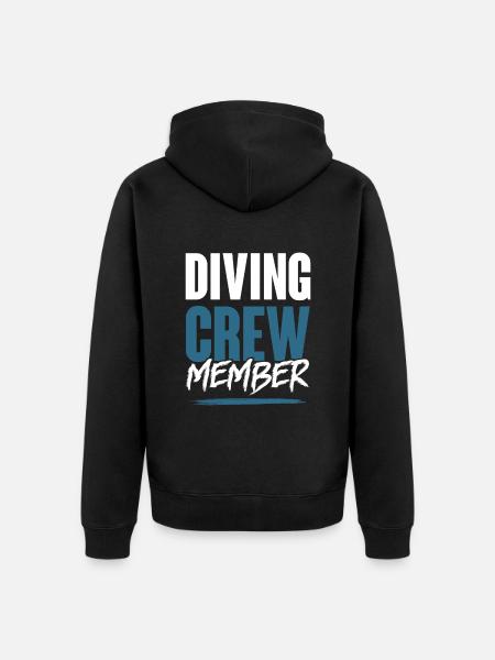 Diving Crew - Unisex Premium Organic Zip Hoodie - black