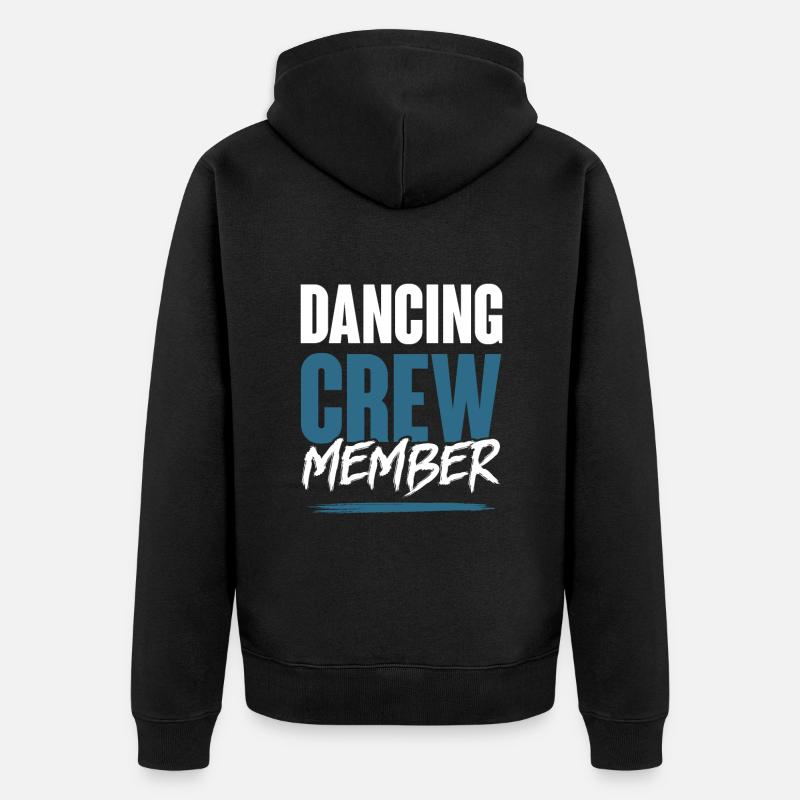 Dancing Crew - Unisex Premium Bio Zip Hoodie - Schwarz