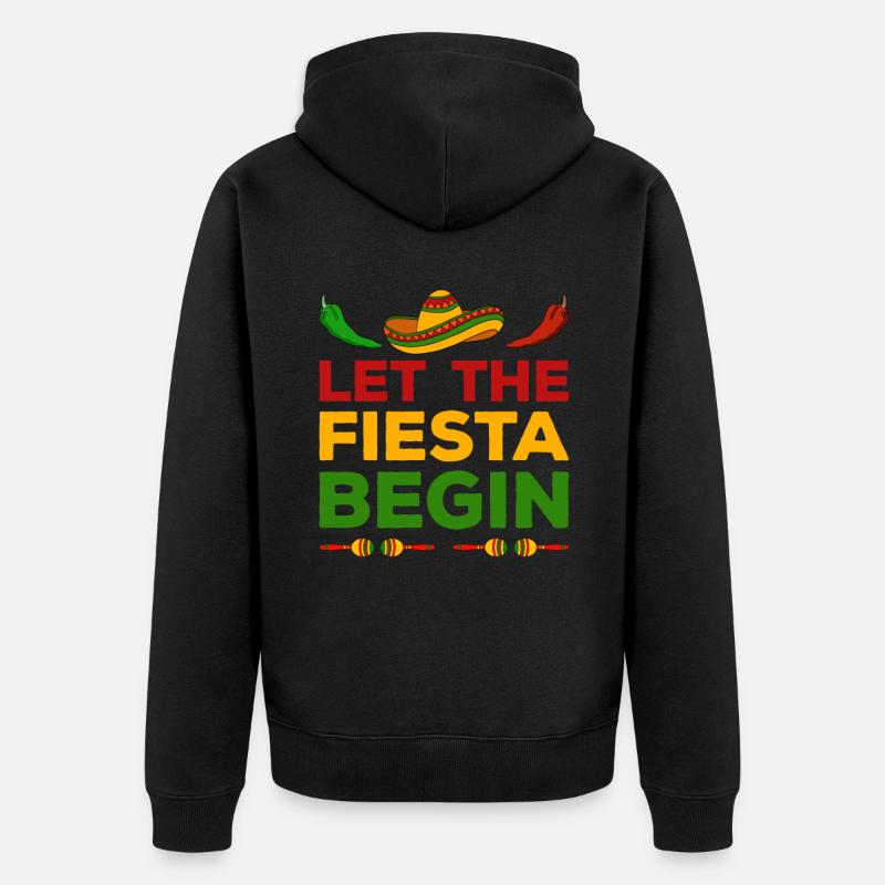Cinco de Mayo - Veste à capuche bio Premium Unisexe - noir