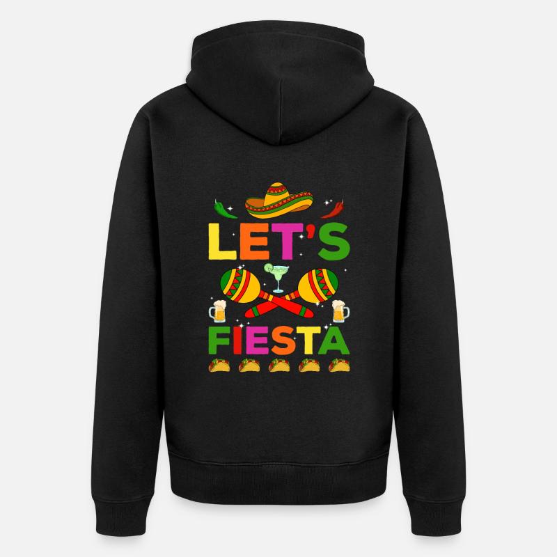 Cinco de Mayo - Veste à capuche bio Premium Unisexe - noir