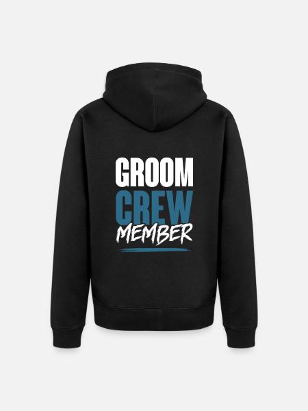 Groom Crew - Unisex Premium Organic Zip Hoodie - black